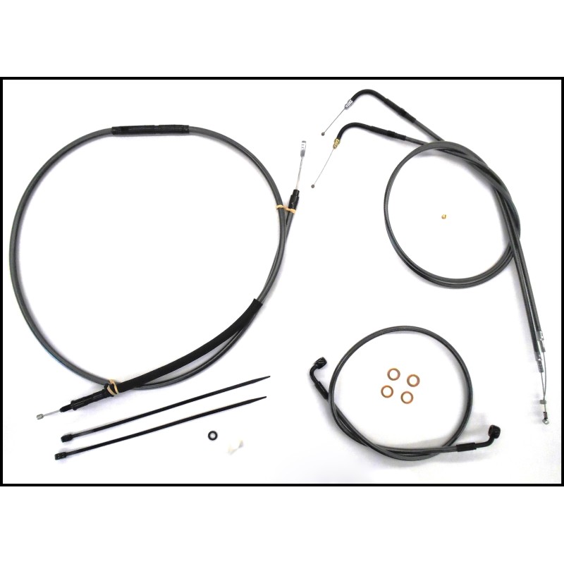 Black Pearl Sportster Handlebar Installation Kit - Drag Bar