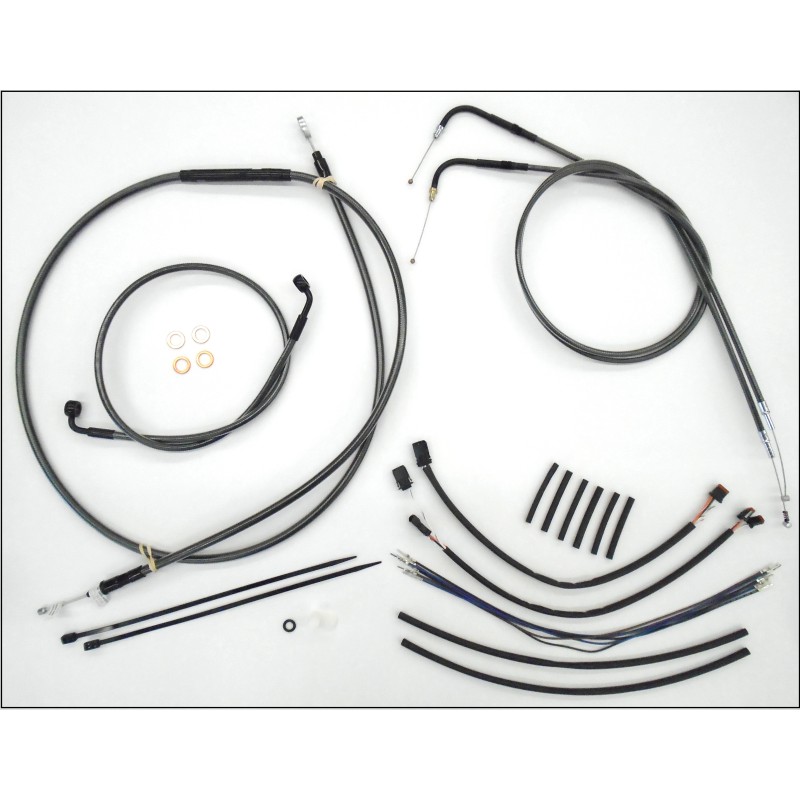 Black Pearl Softail Handlebar Installation Kit 12"-14"