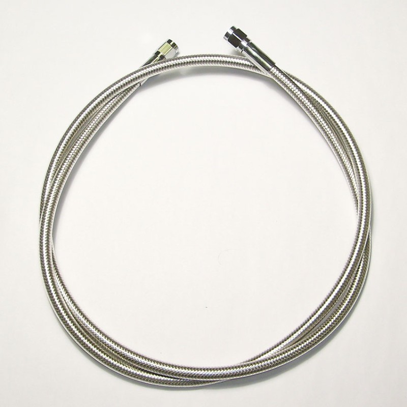 Polished Stainless Braided 21" Universal DOT Brake Line