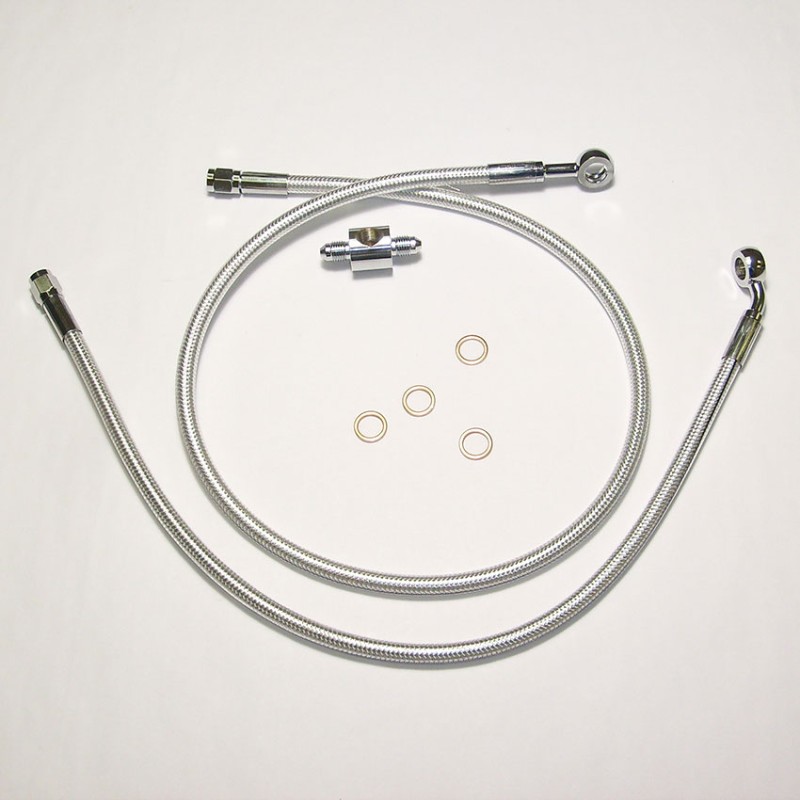 Polished Stainless DOT Brake Line Kit 